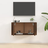 NNEVL Wall Mounted TV Cabinet Brown Oak 80x34.5x40 cm