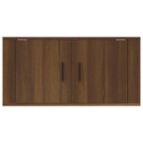 NNEVL Wall Mounted TV Cabinet Brown Oak 80x34.5x40 cm