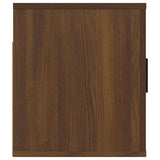 NNEVL Wall Mounted TV Cabinet Brown Oak 80x34.5x40 cm