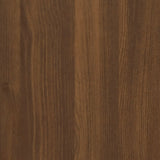 NNEVL Wall Mounted TV Cabinet Brown Oak 80x34.5x40 cm