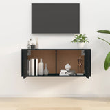 NNEVL Wall Mounted TV Cabinet Black 100x34.5x40 cm