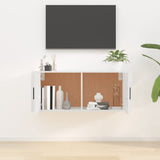 NNEVL Wall Mounted TV Cabinet High Gloss White 100x34.5x40 cm