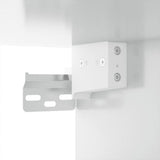 NNEVL Wall Mounted TV Cabinet High Gloss White 100x34.5x40 cm