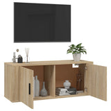 NNEVL Wall Mounted TV Cabinet Sonoma Oak 100x34.5x40 cm