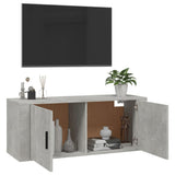 NNEVL Wall Mounted TV Cabinet Concrete Grey 100x34.5x40 cm