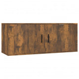 NNEVL Wall Mounted TV Cabinet Smoked Oak 100x34.5x40 cm