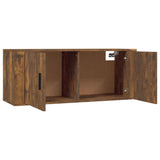 NNEVL Wall Mounted TV Cabinet Smoked Oak 100x34.5x40 cm