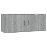 NNEVL Wall Mounted TV Cabinet Grey Sonoma 100x34.5x40 cm