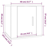 NNEVL Wall Mounted TV Cabinet White 40x34.5x40 cm