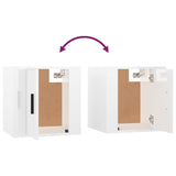 NNEVL Wall Mounted TV Cabinet High Gloss White 40x34.5x40 cm