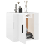 NNEVL Wall Mounted TV Cabinets 2 pcs High Gloss White 40x34.5x40 cm