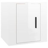 NNEVL Wall Mounted TV Cabinets 2 pcs High Gloss White 40x34.5x40 cm