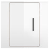 NNEVL Wall Mounted TV Cabinets 2 pcs High Gloss White 40x34.5x40 cm
