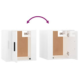 NNEVL Wall Mounted TV Cabinets 2 pcs High Gloss White 40x34.5x40 cm