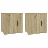 NNEVL Wall Mounted TV Cabinets 2 pcs Sonoma Oak 40x34.5x40 cm