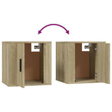 NNEVL Wall Mounted TV Cabinets 2 pcs Sonoma Oak 40x34.5x40 cm