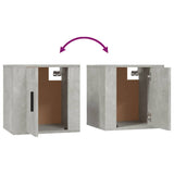 NNEVL Wall Mounted TV Cabinet Concrete Grey 40x34.5x40 cm