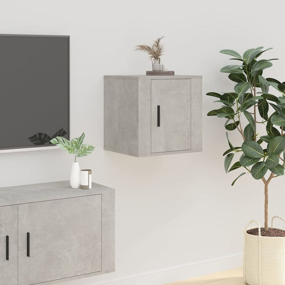 NNEVL Wall Mounted TV Cabinet Concrete Grey 40x34.5x40 cm