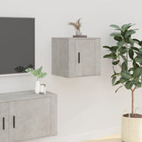 NNEVL Wall Mounted TV Cabinets 2 pcs Concrete Grey 40x34.5x40 cm