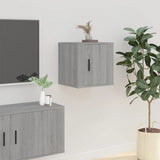 NNEVL Wall Mounted TV Cabinets 2 pcs Grey Sonoma 40x34.5x40 cm