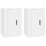 NNEVL Wall Mounted TV Cabinets 2 pcs White 40x34.5x60 cm