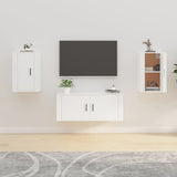 NNEVL Wall Mounted TV Cabinets 2 pcs White 40x34.5x60 cm