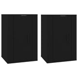 NNEVL Wall Mounted TV Cabinets 2 pcs Black 40x34.5x60 cm