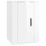 NNEVL Wall Mounted TV Cabinet High Gloss White 40x34.5x60 cm