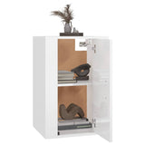 NNEVL Wall Mounted TV Cabinet High Gloss White 40x34.5x60 cm
