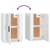 NNEVL Wall Mounted TV Cabinet High Gloss White 40x34.5x60 cm