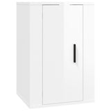 NNEVL Wall Mounted TV Cabinets 2 pcs High Gloss White 40x34.5x60 cm