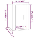 NNEVL Wall Mounted TV Cabinet Sonoma Oak 40x34.5x60 cm