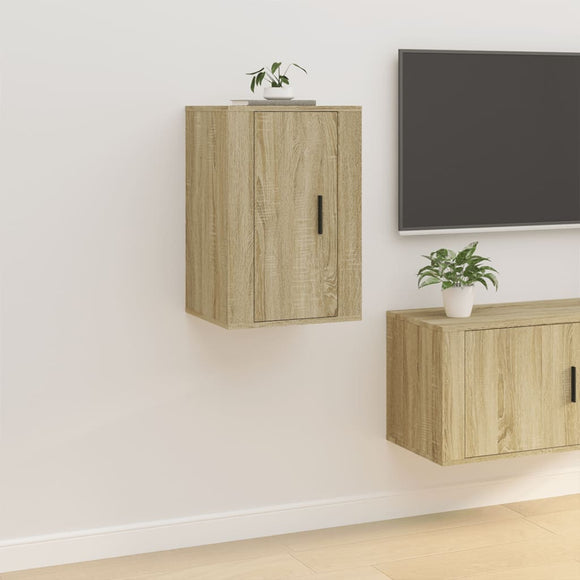 NNEVL Wall Mounted TV Cabinet Sonoma Oak 40x34.5x60 cm