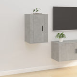 NNEVL Wall Mounted TV Cabinets 2 pcs Concrete Grey 40x34.5x60 cm