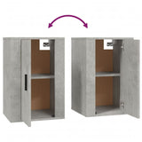 NNEVL Wall Mounted TV Cabinets 2 pcs Concrete Grey 40x34.5x60 cm