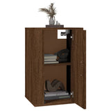 NNEVL Wall Mounted TV Cabinet Brown Oak 40x34.5x60 cm