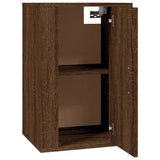 NNEVL Wall Mounted TV Cabinet Brown Oak 40x34.5x60 cm