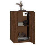 NNEVL Wall Mounted TV Cabinets 2 pcs Brown Oak 40x34.5x60 cm