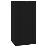 NNEVL Wall Mounted TV Cabinet Black 40x34.5x80 cm