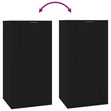 NNEVL Wall Mounted TV Cabinet Black 40x34.5x80 cm