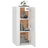 NNEVL Wall Mounted TV Cabinet High Gloss White 40x34.5x80 cm
