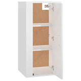 NNEVL Wall Mounted TV Cabinet High Gloss White 40x34.5x80 cm