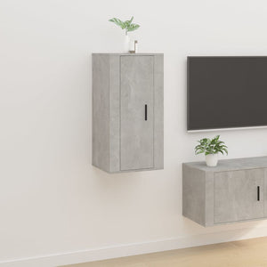 NNEVL Wall Mounted TV Cabinet Concrete Grey 40x34.5x80 cm
