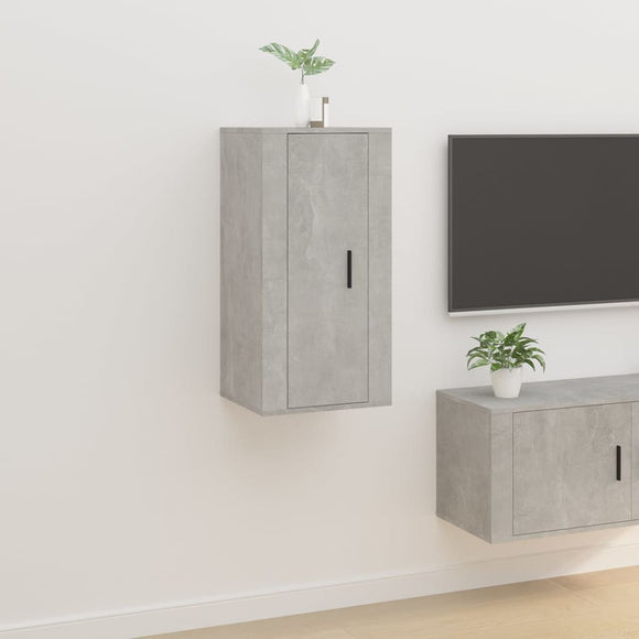 NNEVL Wall Mounted TV Cabinet Concrete Grey 40x34.5x80 cm