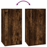 NNEVL Wall Mounted TV Cabinet Smoked Oak 40x34.5x80 cm