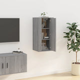 NNEVL Wall Mounted TV Cabinet Grey Sonoma 40x34.5x80 cm