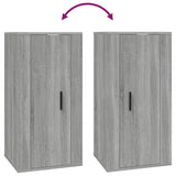 NNEVL Wall Mounted TV Cabinet Grey Sonoma 40x34.5x80 cm