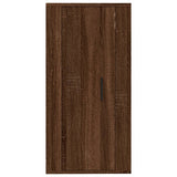 NNEVL Wall Mounted TV Cabinet Brown Oak 40x34.5x80 cm