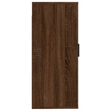 NNEVL Wall Mounted TV Cabinet Brown Oak 40x34.5x80 cm