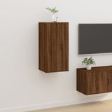 NNEVL Wall Mounted TV Cabinet Brown Oak 40x34.5x80 cm